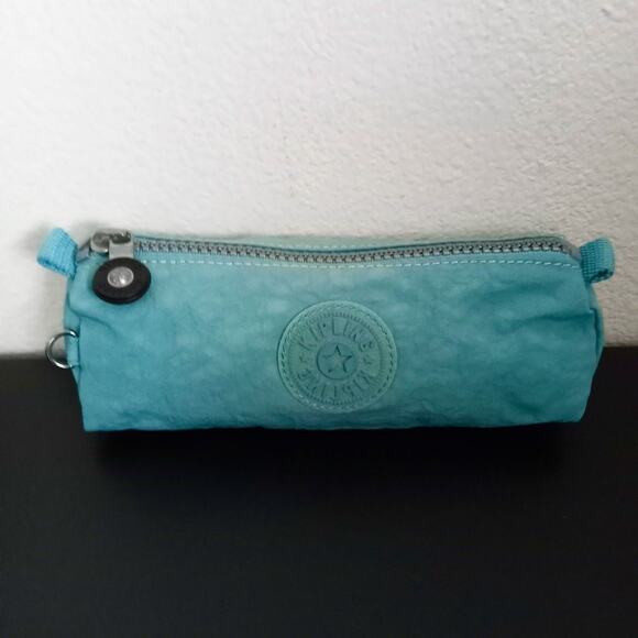 Kipling Handbags - Kipling Zipper Pouch Blue Freedom Pencil Case Cosmetics Travel Purse Baby Pets